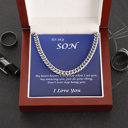 To My Son, My Heart beams with pride