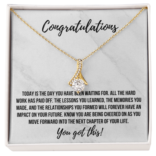 Alluring Beauty Congratulations Necklace