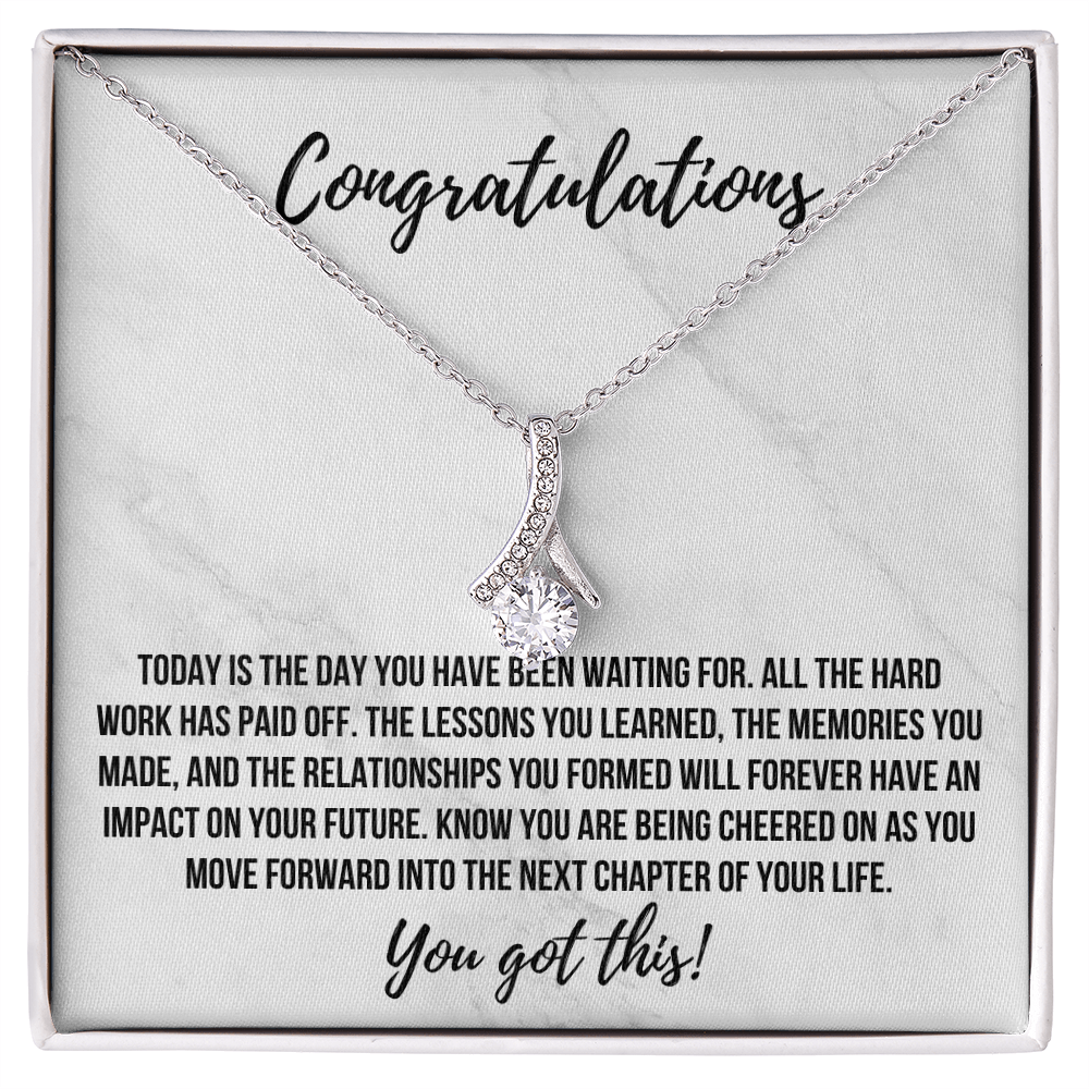 Alluring Beauty Congratulations Necklace