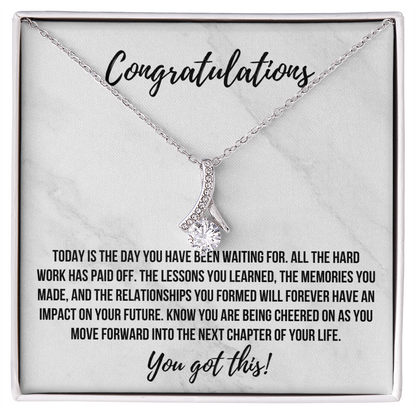 Alluring Beauty Congratulations Necklace