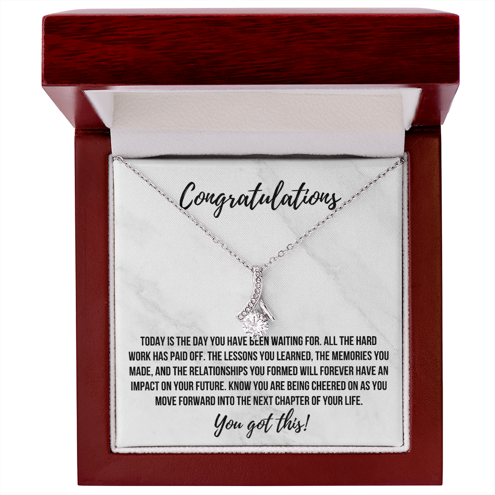 Alluring Beauty Congratulations Necklace
