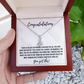 Alluring Beauty Congratulations Necklace