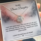 To My Bonus Daughter | I Love You With All My Heart | Love Knot Necklace