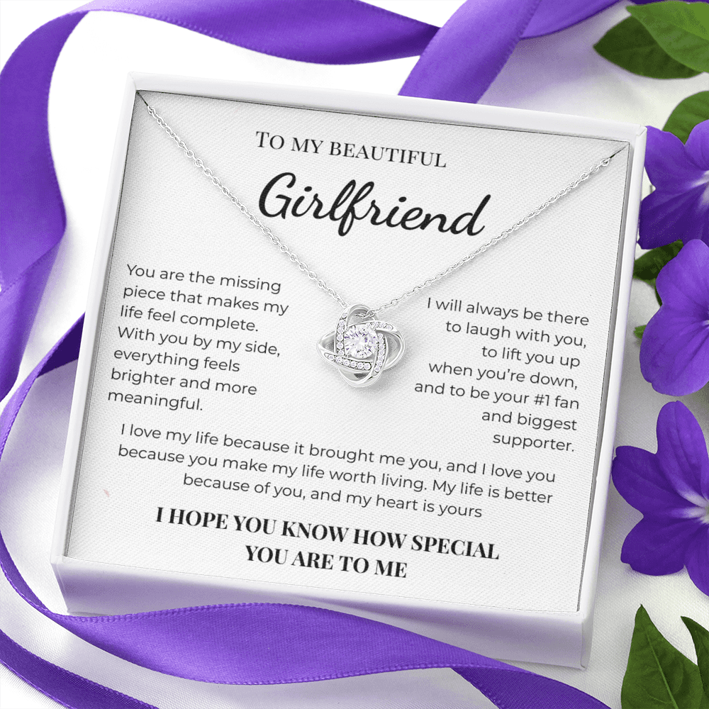 Girlfriend Heart Pendant Necklace Romantic Valentine Gift For Her.