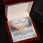 To My Bonus Daughter | I Love You With All My Heart | Love Knot Necklace