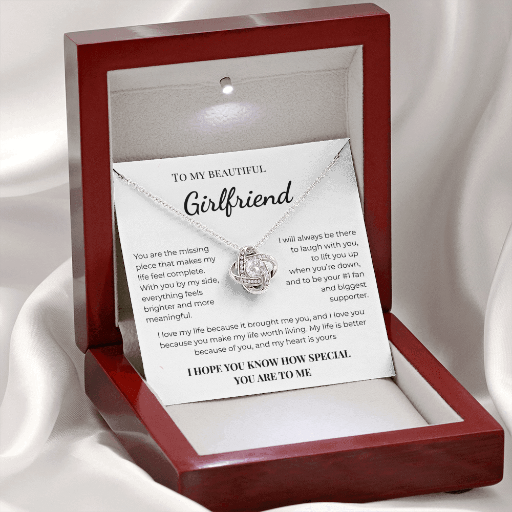 Girlfriend Heart Pendant Necklace Romantic Valentine Gift For Her.