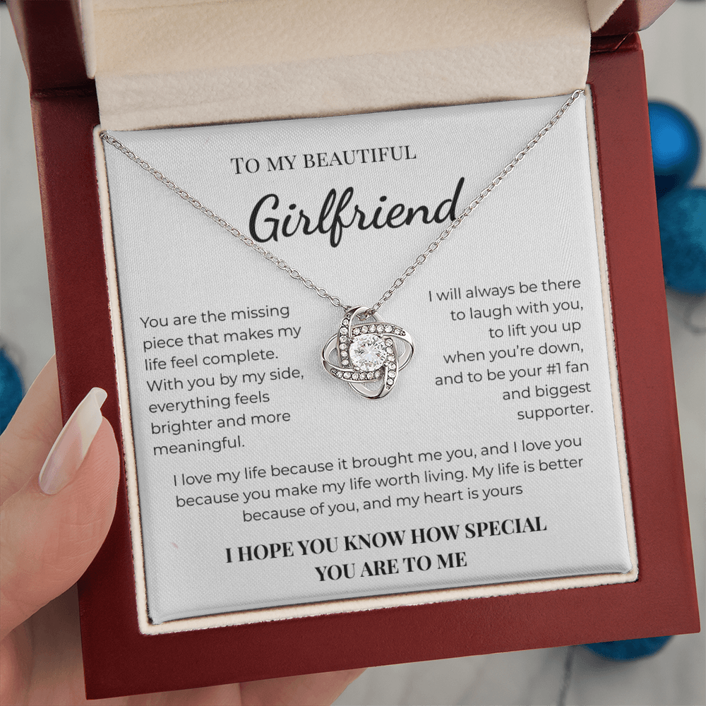 Girlfriend Heart Pendant Necklace Romantic Valentine Gift For Her.