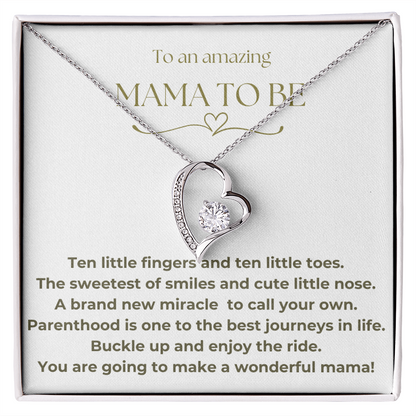 To An Amazing Mama To Be Forever Love Necklace