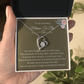 To An Amazing Mama To Be Gold Forever Love Necklace
