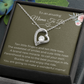 To An Amazing Mama To Be Gold Forever Love Necklace