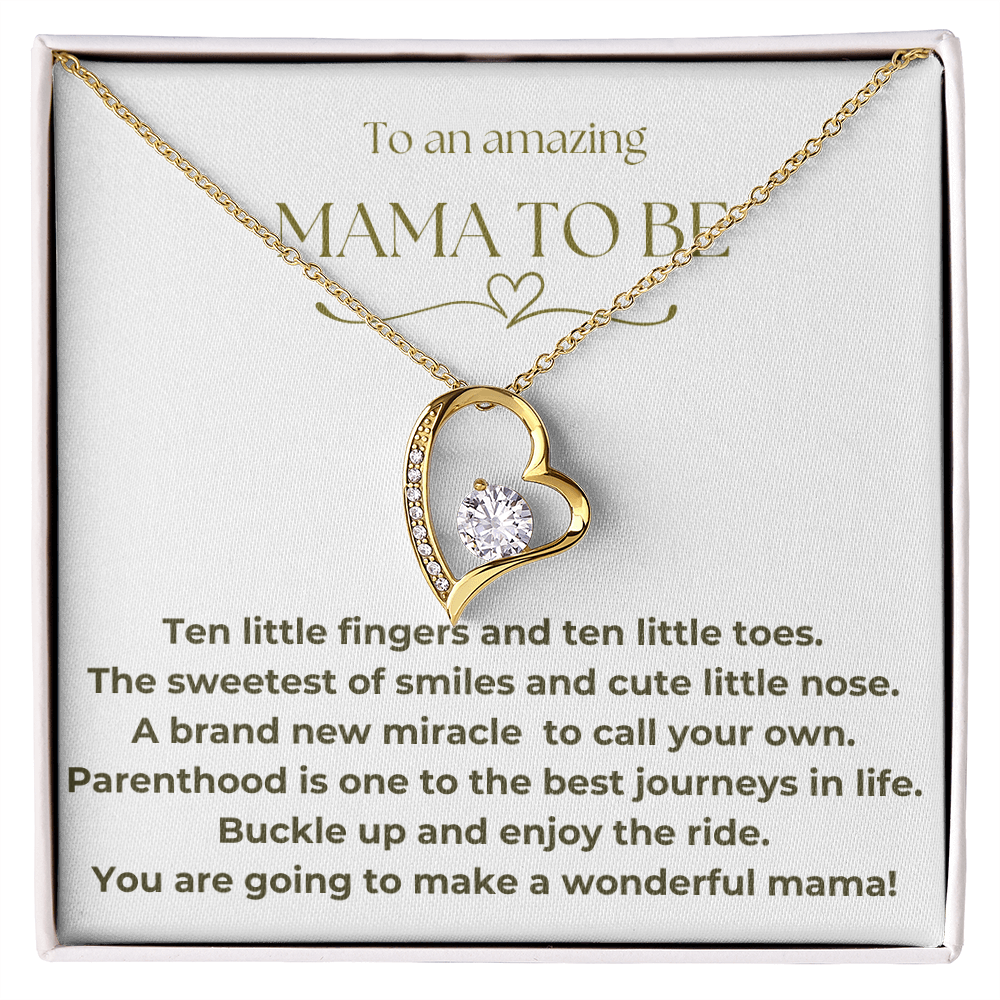 To An Amazing Mama To Be Forever Love Necklace
