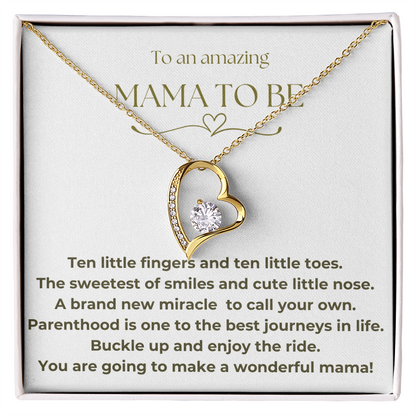 To An Amazing Mama To Be Forever Love Necklace