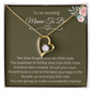 To An Amazing Mama To Be Gold Forever Love Necklace