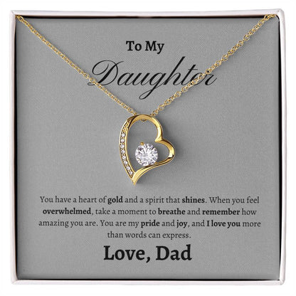 To My Daughter, heart of gold