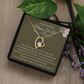 To An Amazing Mama To Be Gold Forever Love Necklace