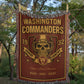 Washington Commanders Woven Blanket – Skull Helmet Design | Super Bowl Champions Throw