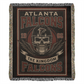 Atlanta Football Woven Blanket – Falcons “The Kingdom” Vintage Skull Design (1966)