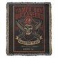 Tampa Bay Buccaneers Woven Blanket – “Raise the Flags” Vintage Pirate Skull (1976)