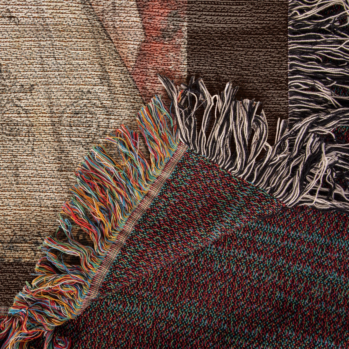 Gothic Skeleton Couple Woven Blanket – Romantic Dark Love Throw, Halloween Wedding Gift, Till Death Do Us Part Decor