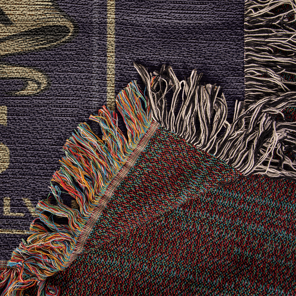 Baltimore Ravens Woven Blanket | Winged Skull Raven Football Throw | Super Bowl Champs