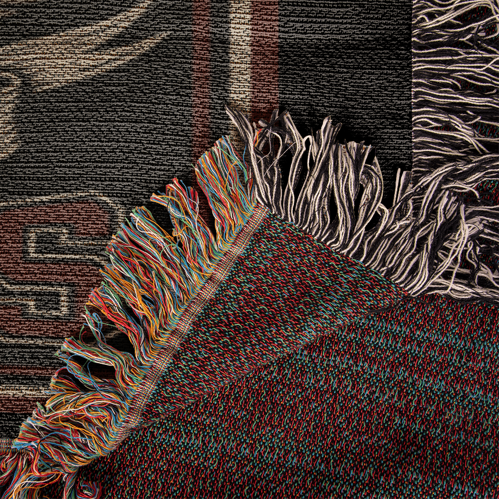 Atlanta Football Woven Blanket – Falcons “The Kingdom” Vintage Skull Design (1966)