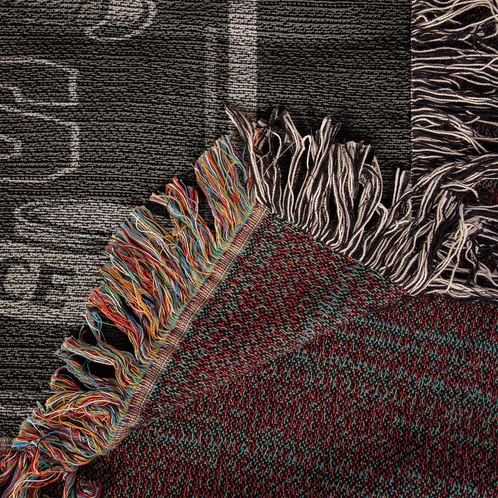 Las Vegas Raiders Woven Blanket | Skull Helmet & Swords Football Throw | Super Bowl XI • XV • XVIII