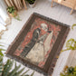 Gothic Skeleton Couple Woven Blanket – Romantic Dark Love Throw, Halloween Wedding Gift, Till Death Do Us Part Decor