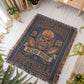 Chicago Bears Woven Blanket | Bears Pride Skull Football Throw | Fan Cave Decor