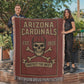 Arizona Cardinals Woven Blanket – “Protect The Nest” Vintage Skull Design