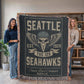 Seattle Seahawks Super Bowl LX Champions Woven Blanket