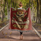 San Francisco 49ers Woven Blanket – “Faithful Then, Faithful Now” Vintage Skull Design