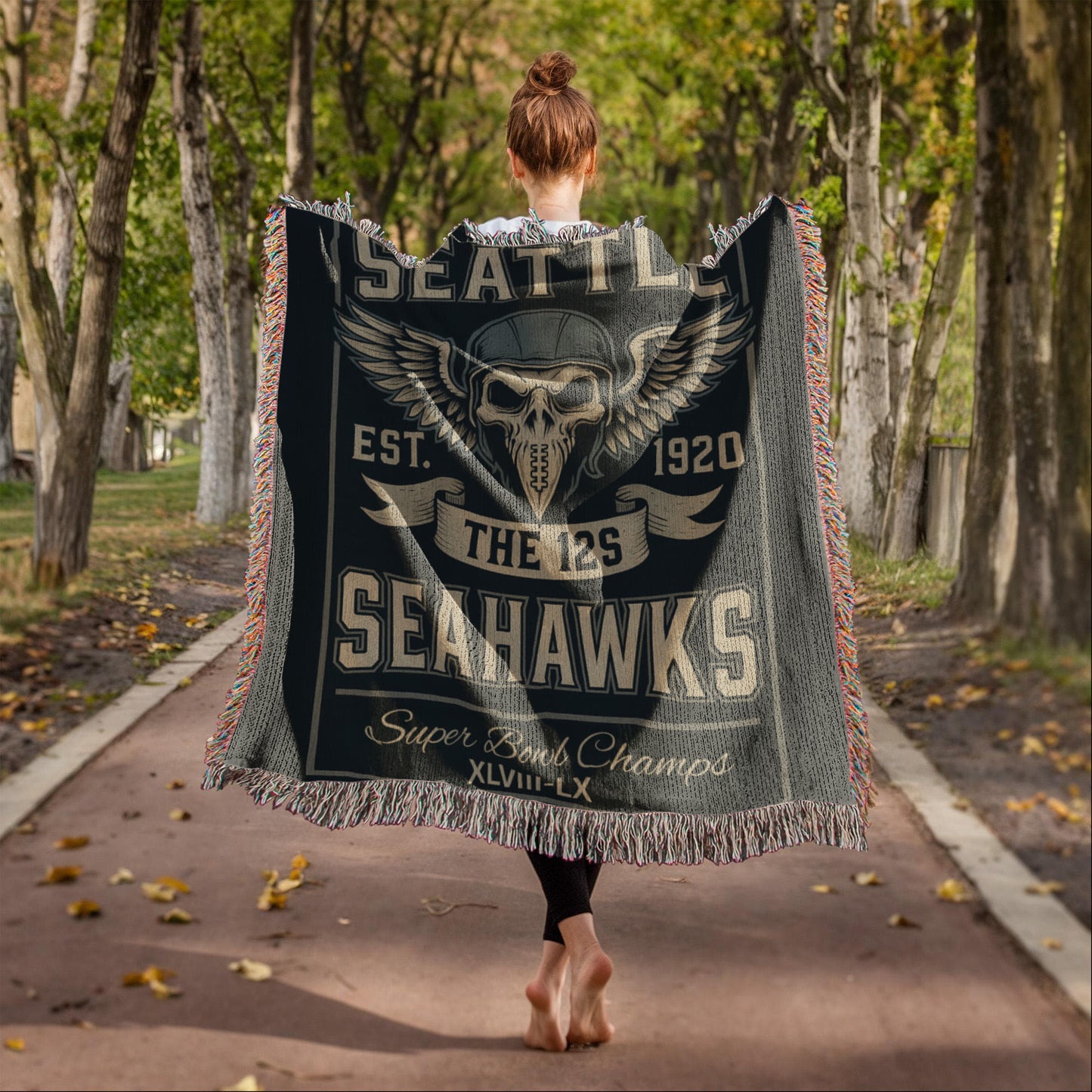 Seattle Seahawks Super Bowl LX Champions Woven Blanket