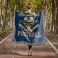Indianapolis Colts Woven Blanket | Skull Helmet Football Throw | Super Bowl V & XLI Champions