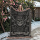 Las Vegas Raiders Woven Blanket | Skull Helmet & Swords Football Throw | Super Bowl XI • XV • XVIII