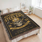 Pittsburgh Steelers Woven Blanket | Steel City Tough Skull Hardhat Throw | Super Bowl Champions
