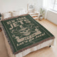 New York Jets Woven Blanket | Skull Helmet Football Throw | Super Bowl III Champions