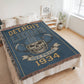 Detroit Lions Woven Blanket | One Pride Skull Football Throw | 1934 Edition