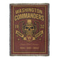 Washington Commanders Woven Blanket – Skull Helmet Design | Super Bowl Champions Throw