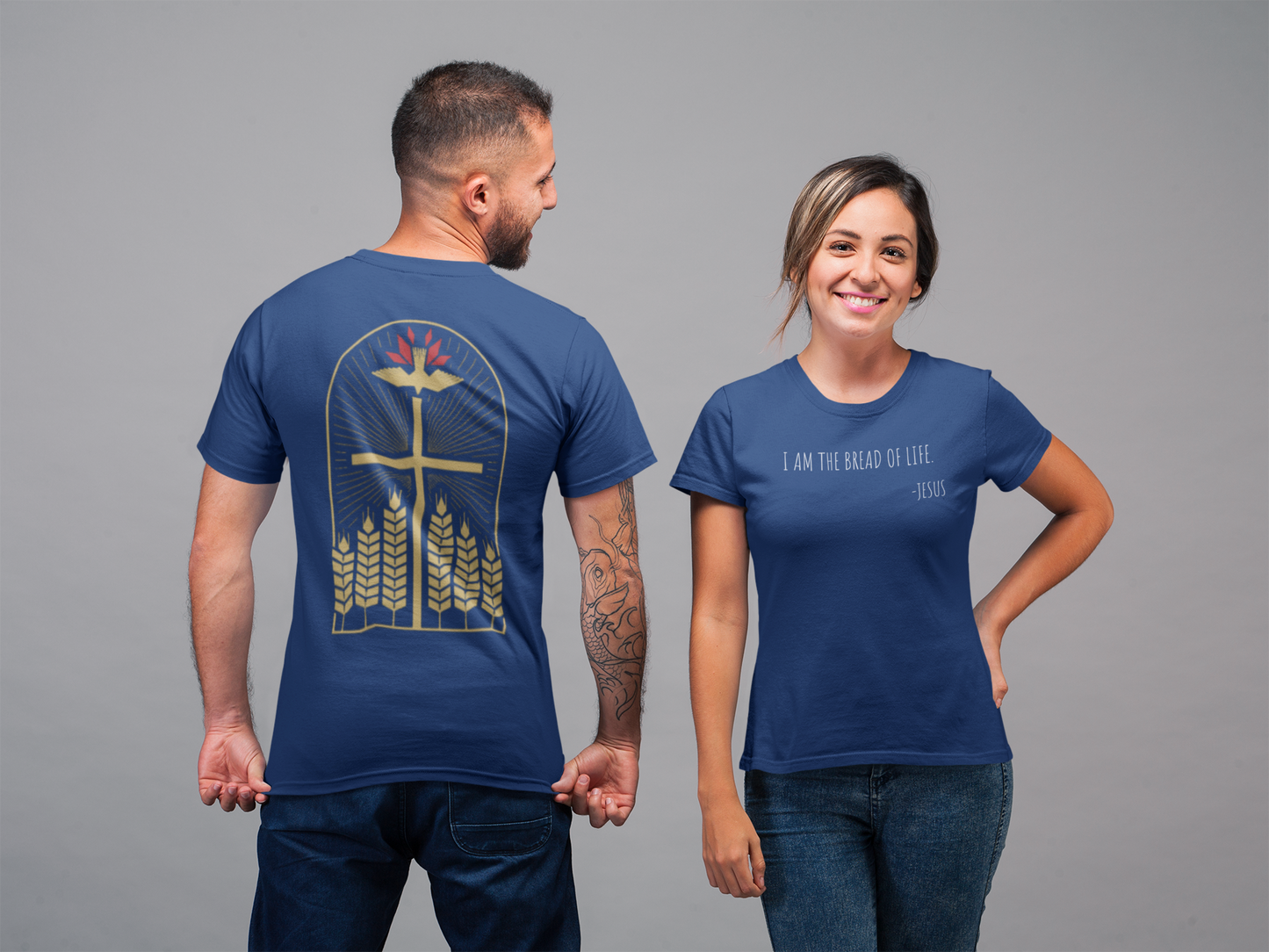 I Am the Bread of Life Christian T-Shirt – John 6:35 | Faith-Inspired Scripture Apparel