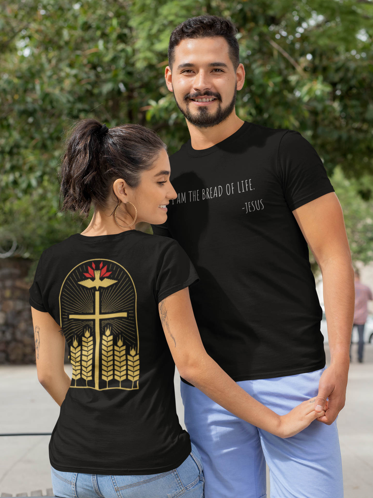 I Am the Bread of Life Christian T-Shirt – John 6:35 | Faith-Inspired Scripture Apparel