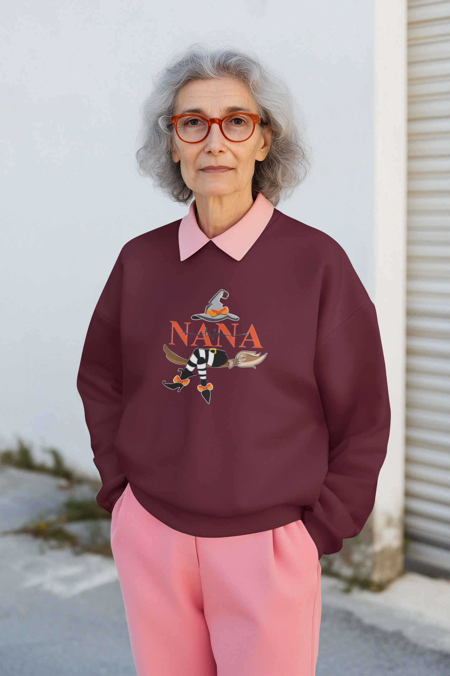 Nana Life Halloween Sweatshirt – Witchy Cozy Vibes